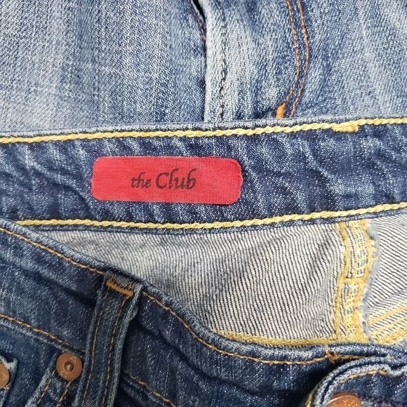 AG Adriano Goldschmeid The Club Flare leg jeans med wash size 28 - Picture 8 of 9